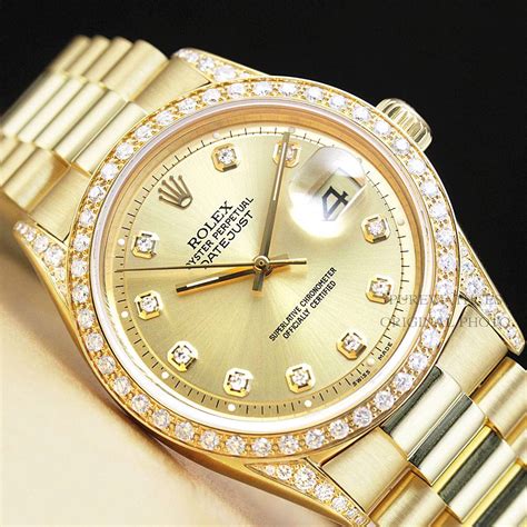 men rolex 18k gold watch price|18k gold rolex with diamonds.